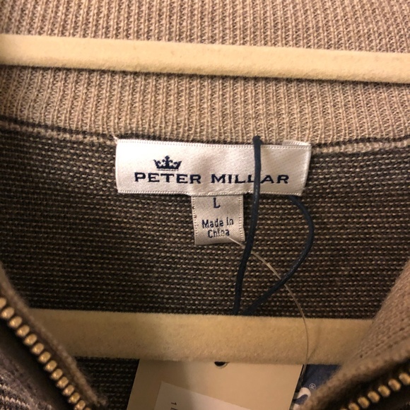 NWT Peter Millar 100% Merino Wool Quarter Zip - Picture 4 of 7